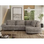 Narożnik CALENO L - strona prawa - jasnobrązowy, sztruks