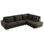 Narożnik CALENO L - strona prawa - ciemnoszary, szenil gładki