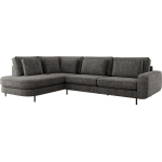 Narożnik CALENO L - strona lewa - szary, szenil grubo tkany