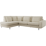 Narożnik CALENO L - strona lewa - kremowy, struktura