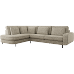 Narożnik CALENO L - strona lewa - beżowy, struktura