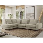 Narożnik CALENO L - strona lewa - beżowy, struktura