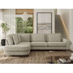 Narożnik CALENO L - strona lewa - beżowy, struktura