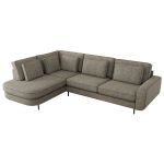 Narożnik CALENO L - strona lewa - szary, struktura