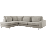 Narożnik CALENO L - strona lewa - jasnoszary, struktura