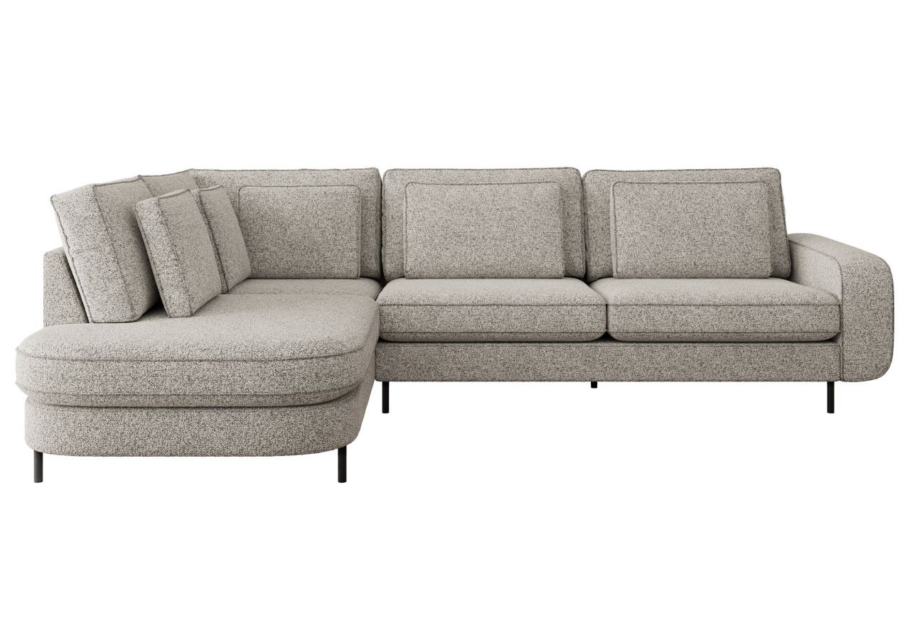 Narożnik CALENO L - strona lewa - jasnoszary, struktura