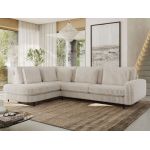 Narożnik CALENO L - strona lewa - beżowy, sztruks