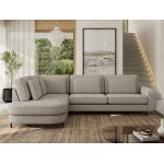 Narożnik CALENO L - strona lewa - jasnoszary, szenil gładki