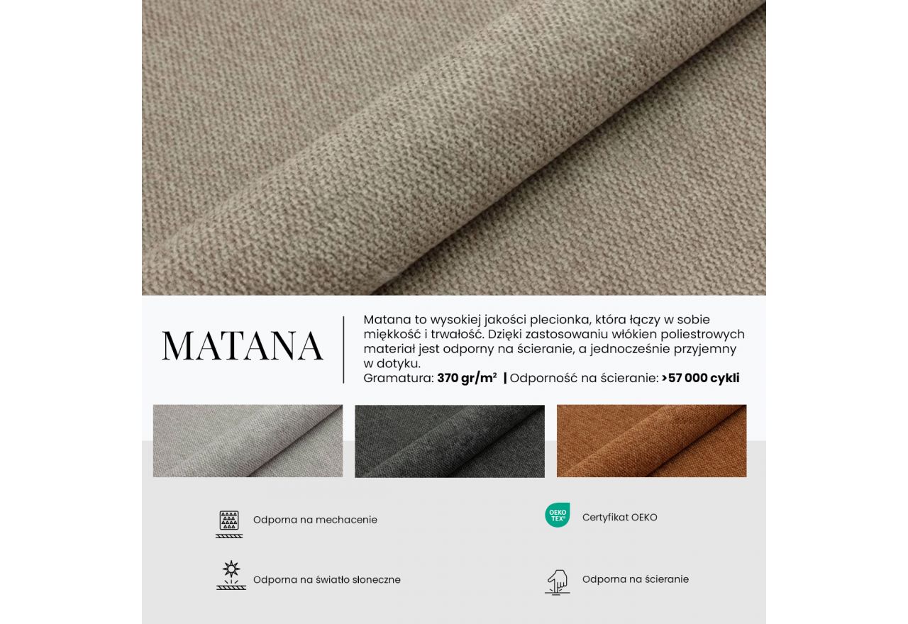 Łóżko kontynentalne - ALBERO 1 90x200 - H4 - ciemnoszary, struktura - strona lewa - topper Visco