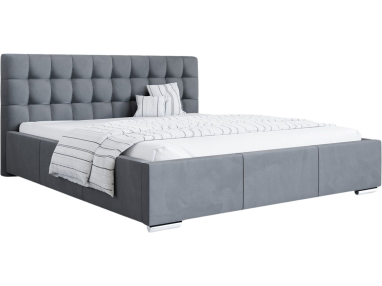 Dwuosobowe łóżko do sypialni z miękkim wezgłowiem OTOLIA 140x200 / Monolith 25102