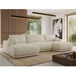 Narożnik RINA U - uniwersalny - kremowy, struktura