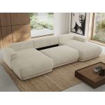 Narożnik RINA U - uniwersalny - kremowy, struktura