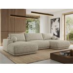 Narożnik RINA U - uniwersalny - beżowy, struktura