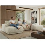 Narożnik RINA U - uniwersalny - beżowy, struktura