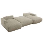 Narożnik RINA U - uniwersalny - beżowy, struktura