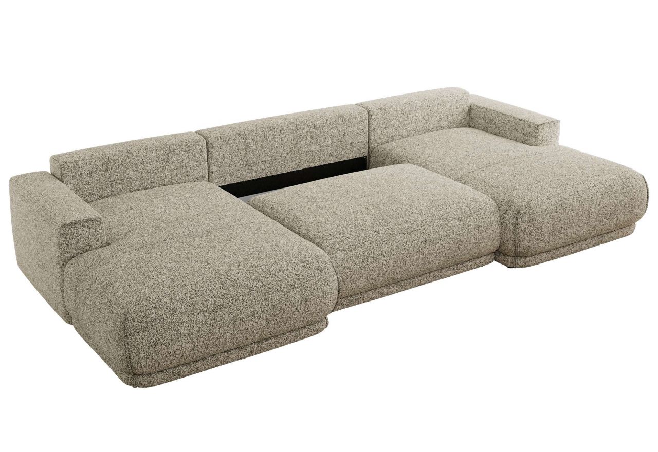 Narożnik RINA U - uniwersalny - beżowy, struktura