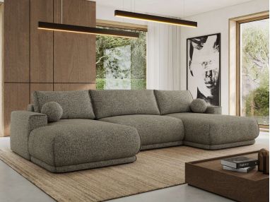 Narożnik RINA U - uniwersalny - szary, struktura