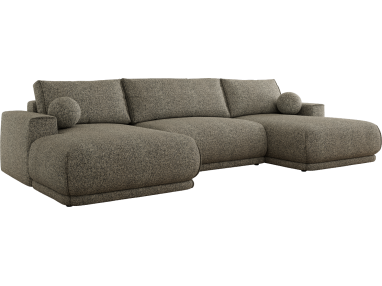 Narożnik RINA U - uniwersalny - szary, struktura