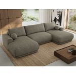 Narożnik RINA U - uniwersalny - szary, struktura