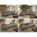 Narożnik RINA U - uniwersalny - szary, struktura