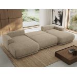 Narożnik RINA U - uniwersalny - ciemnobeżowy, struktura