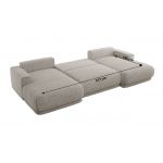 Narożnik RINA U - uniwersalny - jasnoszary, struktura