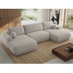 Narożnik RINA U - uniwersalny - jasnoszary, struktura