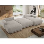 Narożnik RINA U - uniwersalny - jasnoszary, struktura