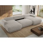 Narożnik RINA U - uniwersalny - jasnoszary, struktura