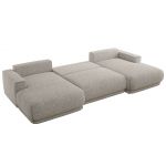 Narożnik RINA U - uniwersalny - jasnoszary, struktura