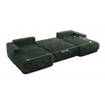 Narożnik RINA U - uniwersalny - ciemnozielony, sztruks