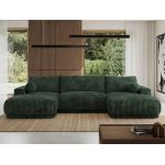 Narożnik RINA U - uniwersalny - ciemnozielony, sztruks