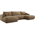 Narożnik RINA U - uniwersalny - brązowy, szenil gładki