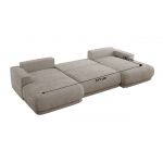 Narożnik RINA U - uniwersalny - jasnoszary, szenil gładki