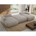 Narożnik RINA U - uniwersalny - jasnoszary, szenil gładki