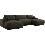 Narożnik RINA U - uniwersalny - ciemnoszary, szenil gładki