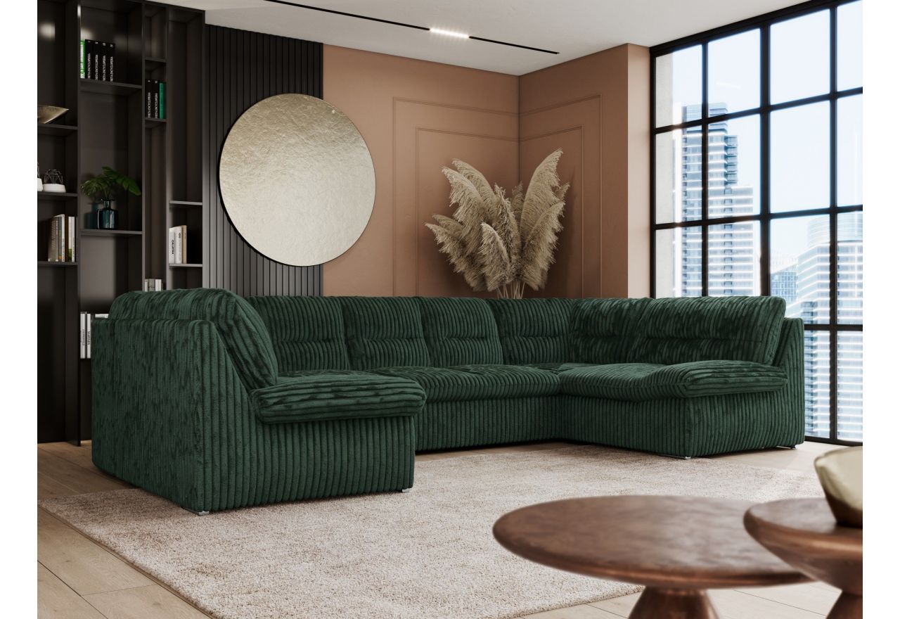 Narożnik COMODO U - Tilia 39 - zielony - OUTLETU