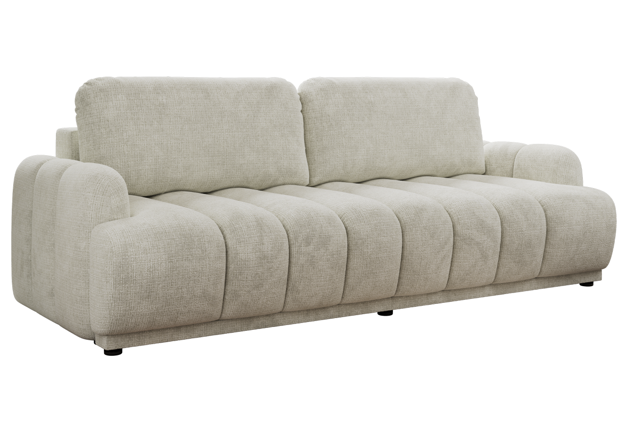 Sofa ACCORIDO - kremowy, szenil grubo tkany