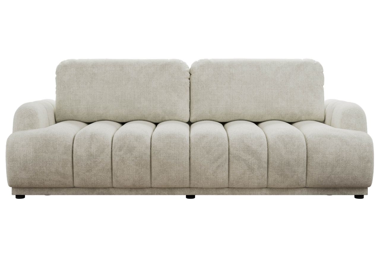 Sofa ACCORIDO - kremowy, szenil grubo tkany