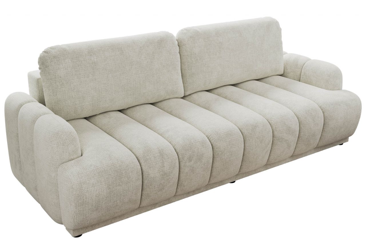 Sofa ACCORIDO - kremowy, szenil grubo tkany