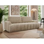 Sofa ACCORIDO - beżowy, szenil grubo tkany