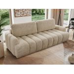 Sofa ACCORIDO - beżowy, szenil grubo tkany