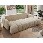 Sofa ACCORIDO - beżowy, szenil grubo tkany