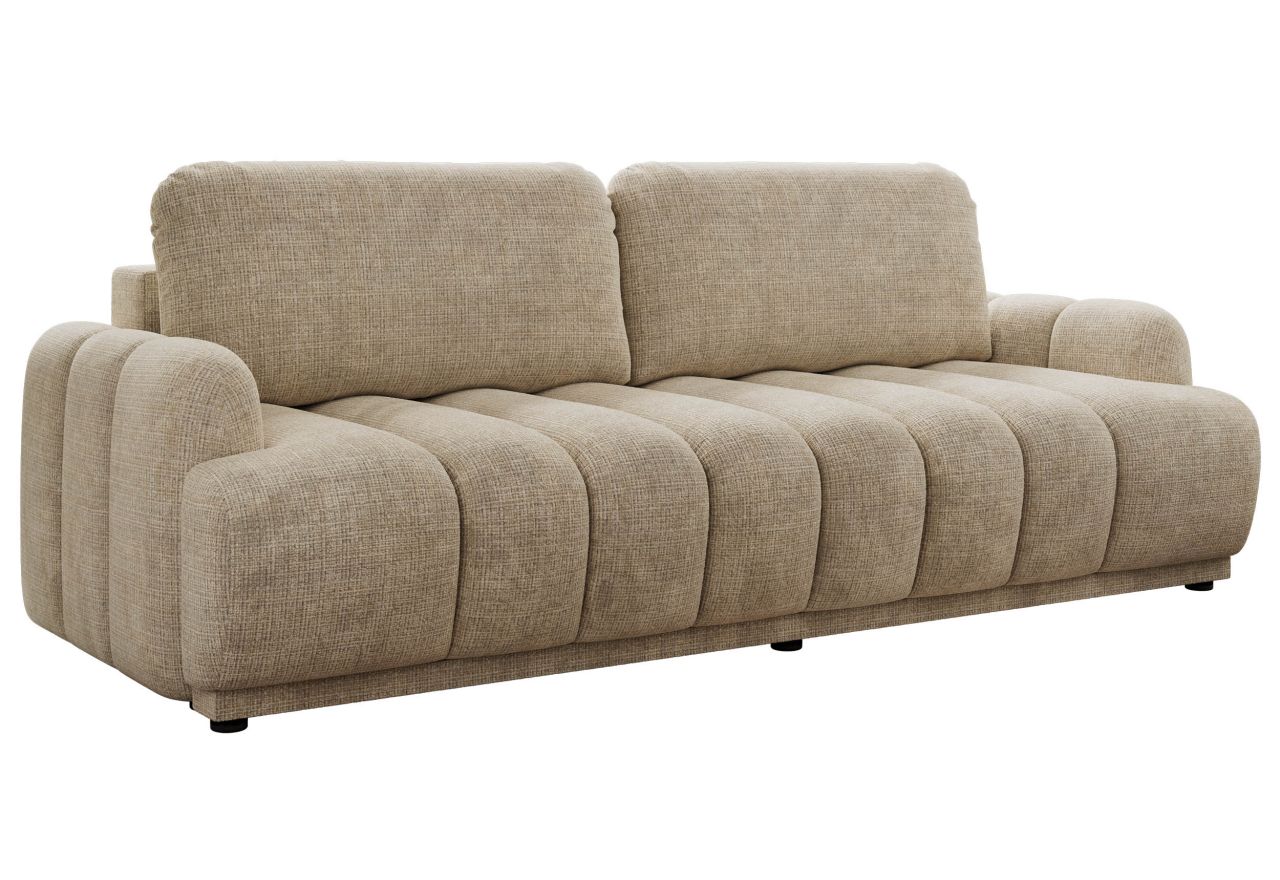 Sofa ACCORIDO - beżowy, szenil grubo tkany