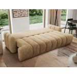 Sofa ACCORIDO - jasnobrązowy, szenil grubo tkany