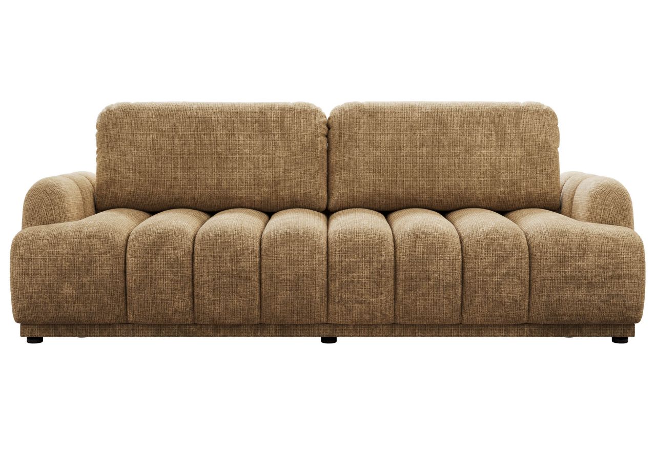 Sofa ACCORIDO - jasnobrązowy, szenil grubo tkany