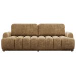 Sofa ACCORIDO - jasnobrązowy, szenil grubo tkany