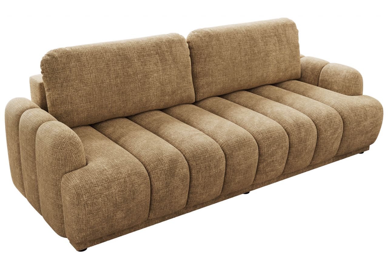 Sofa ACCORIDO - jasnobrązowy, szenil grubo tkany