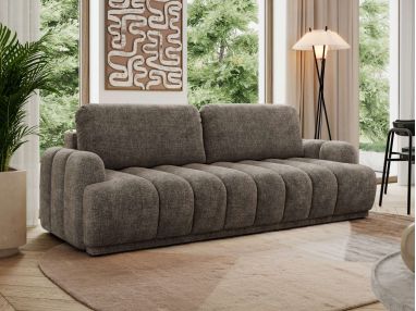 Sofa ACCORIDO - brązowy, szenil grubo tkany