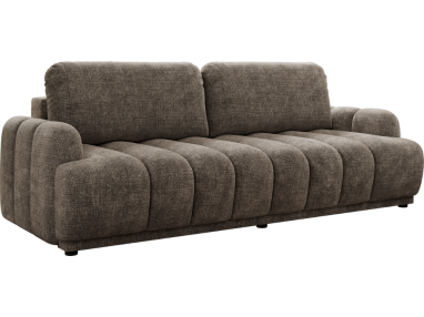 Sofa ACCORIDO - brązowy, szenil grubo tkany